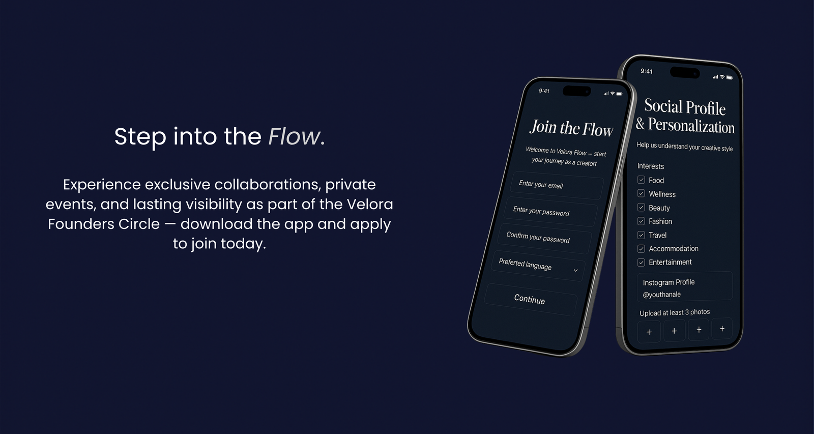 step into the flow. (4)